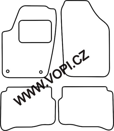 Autokoberce Seat Ibiza/Cordoba 2004 - 05/2008 Perfectfit (4216)